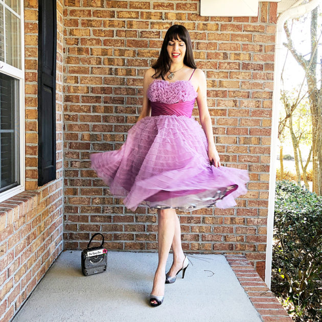 {Review} Unique Vintage Lavender Ruffled Tulle Cupcake Swing Dress ...